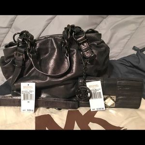 Gunmetal Michael Kors Satchel